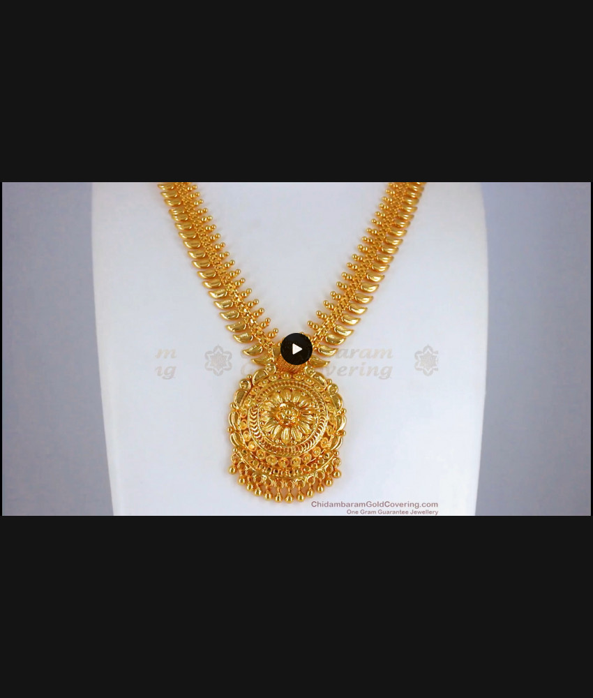 Handcrafted One Gram Gold Plain Necklace All Occasions NCKN2390