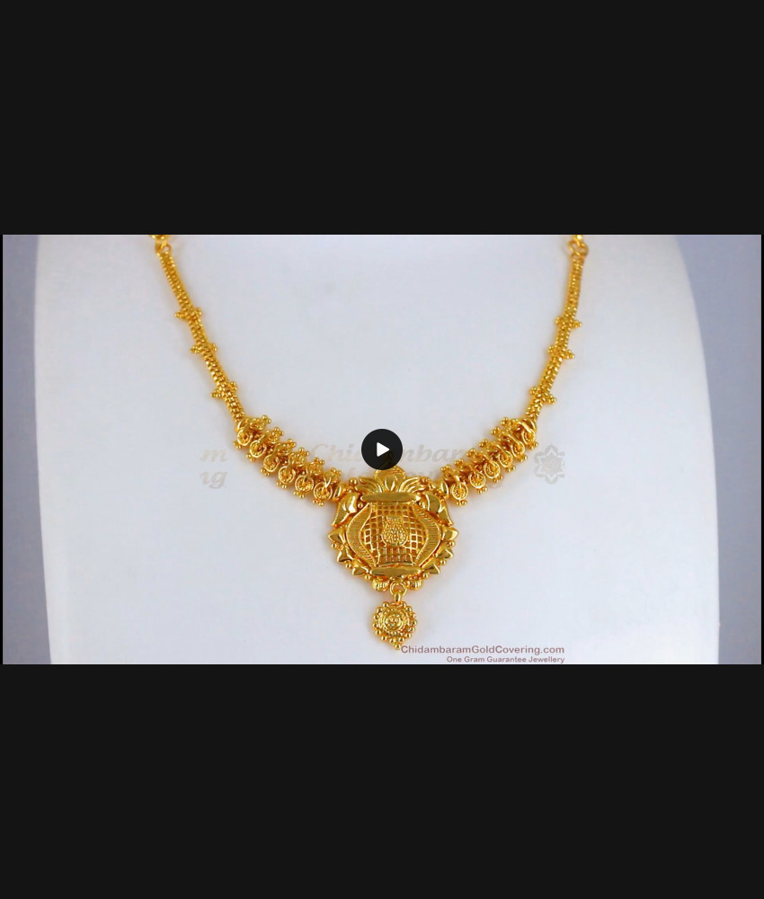 Light Weight Necklace Design Gold Plated Jewelry Offer Price Online NCKN2421