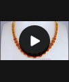 Full Ruby Semi Ball Gold Necklace Gati Stone NCKN2426 Full Ruby Semi Ball Gold Necklace Gati Stone NCKN2426