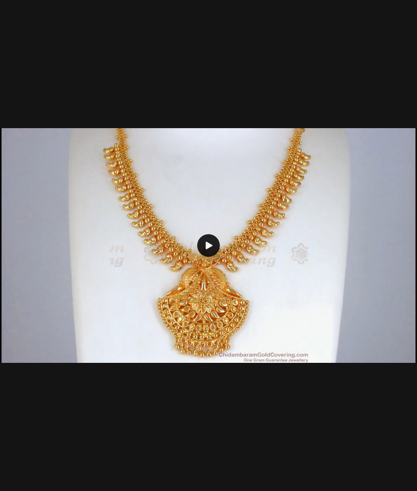 Mango Design Plain Gold Necklace Bridal Wear NCKN2430