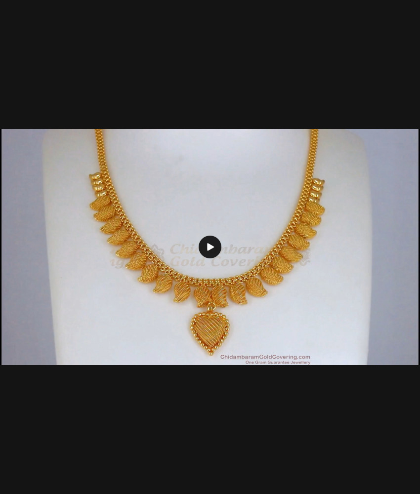 Original Gold Plated Net Pattern Necklace Party Wear NCKN2444