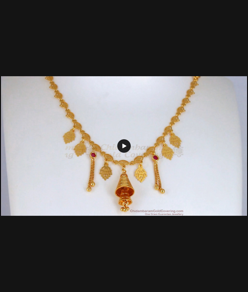 Stylish Real Gold Design Necklace For Office and College Wear NCKN2447