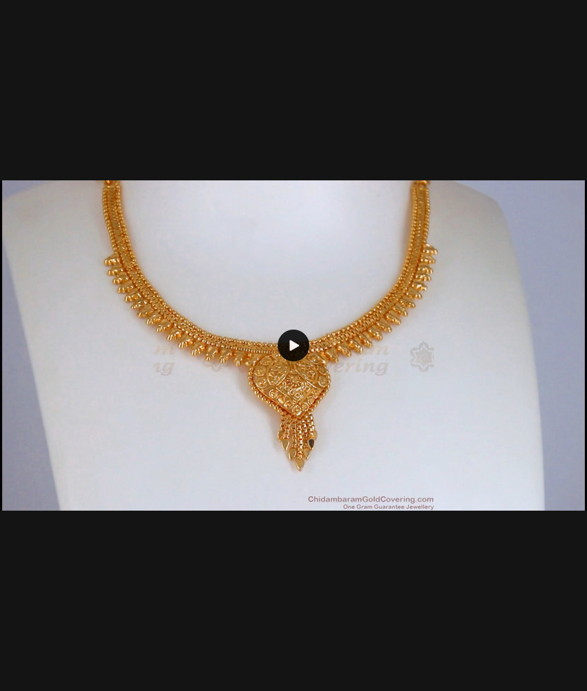 Latest Gold Necklace Kolkata Design Engagement Party Wear NCKN2536