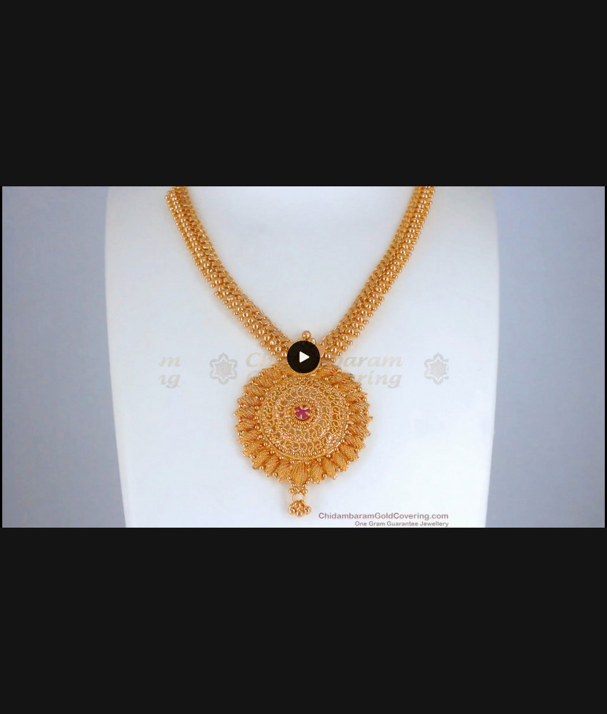 Buy Gold Plated Necklace Net Pattern For All Occasions NCKN2579