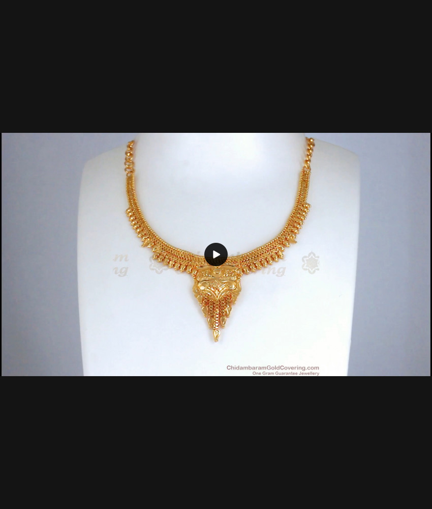 Look Like Real gold Pattern Necklace Shop Online NCKN2590