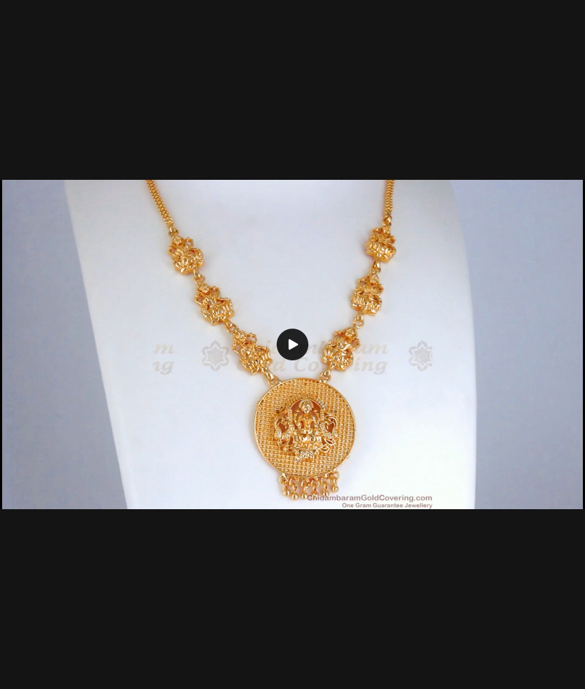 Lakshmi Design Gold Necklace Design Traditional Jewelry NCKN2601