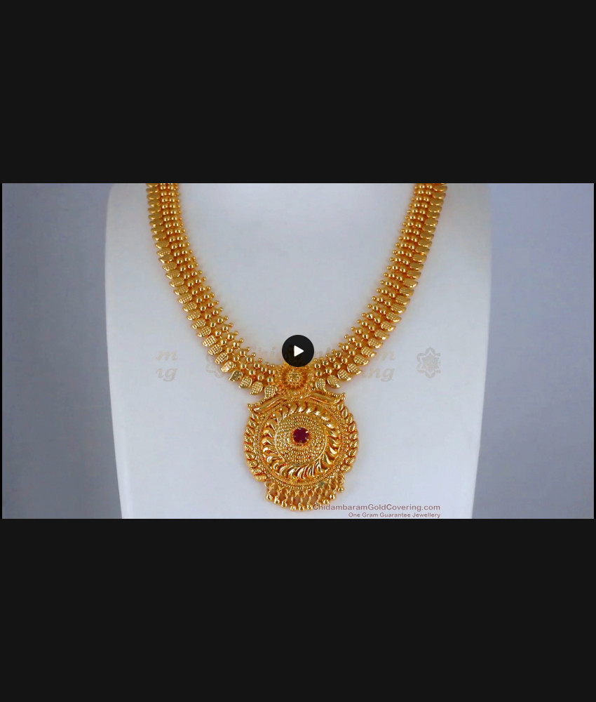 Buy 1 Gram Gold Plated Necklace Kolkata Pattern Shop Online NCKN2613