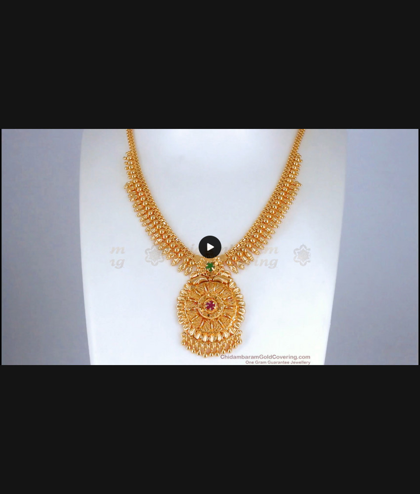 Function Wear Gold Plated Necklace Design For Women NCKN2642
