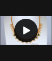 9 Petal Palakka Stone Gold Plated Necklace Shop Online NCKN2672