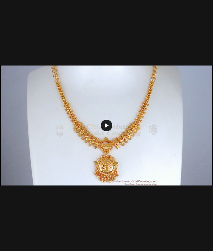 One Gram Gold Necklace Design Function Wear NCKN2679