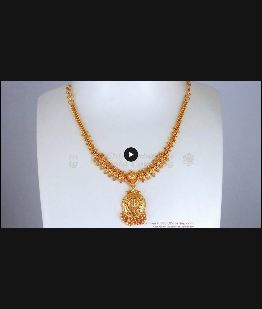 Light Weight Gold Imitation Necklace Shop Online NCKN2681