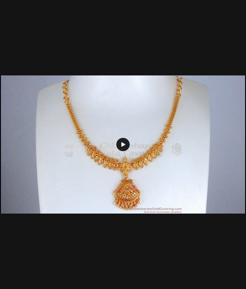 Attractive Gold Tone Necklace Bridal Collection Shop Online NCKN2682
