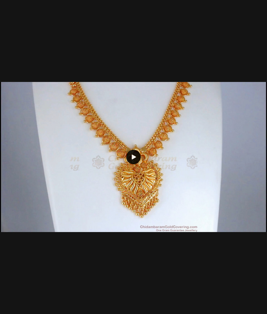 Net Pattern Gold Plated Necklace Heart Shaped For Womens NCKN2686