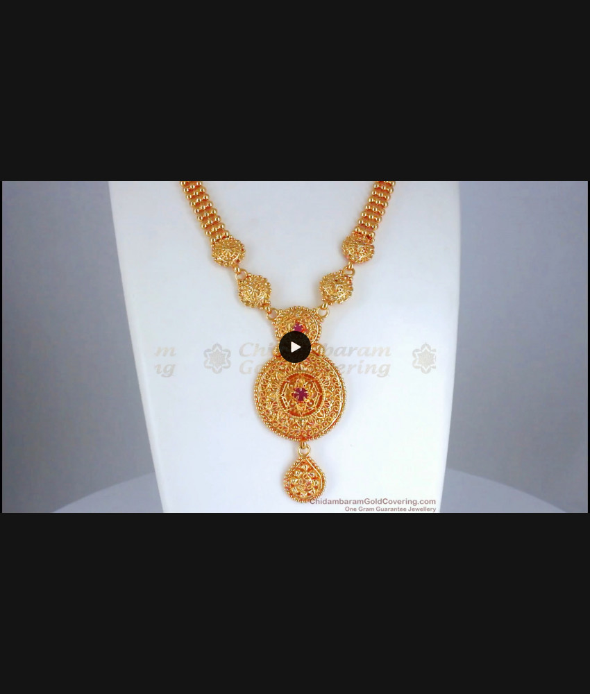 Gorgeous Gold Plated Necklace Affordable Bridal Collection Only Online NCKN2688