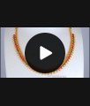 Multi Stone One Gram Gold Necklace Mullai Mottu Design NCKN2715 Multi Stone One Gram Gold Necklace Mullai Mottu Design NCKN2715