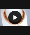 1 Gram Gold Necklace Mullaipoo Design Bridal Jewelry Collections NCKN2721 1 Gram Gold Necklace Mullaipoo Design Bridal Jewelry Collections NCKN2721
