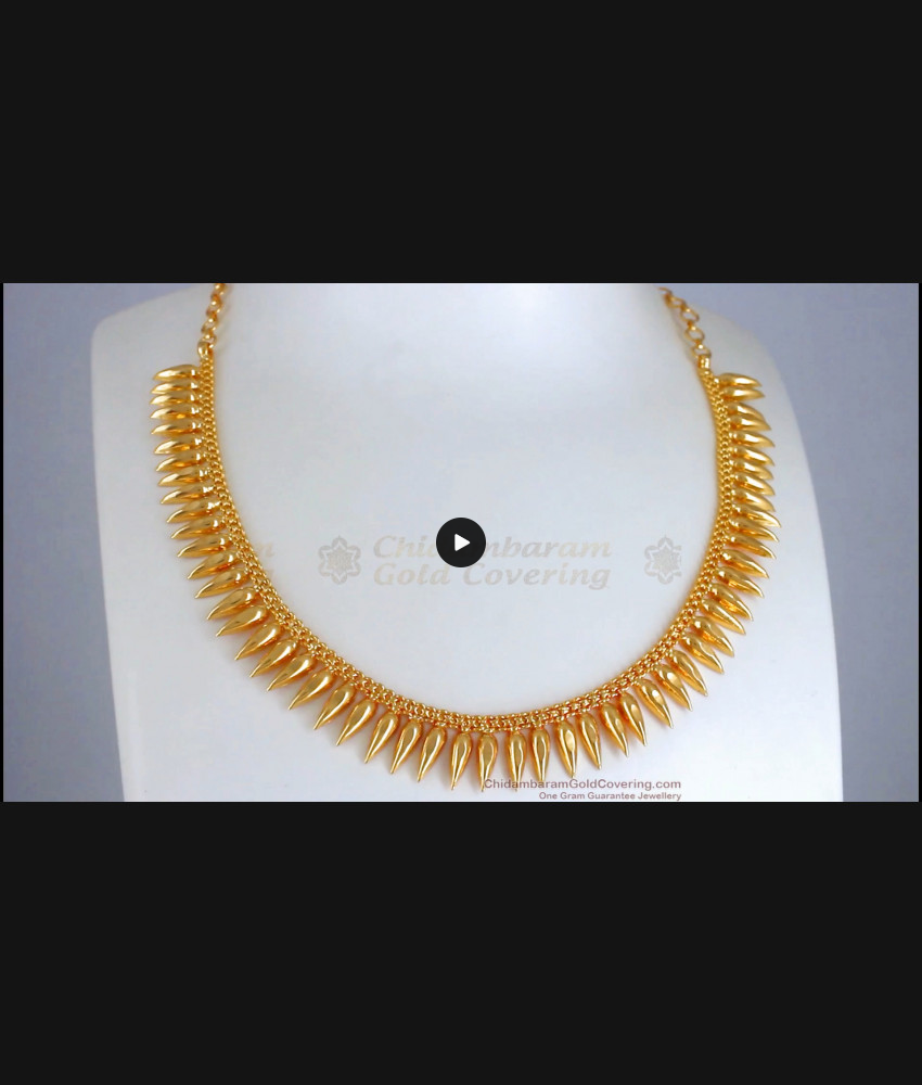 One Gram Gold Mullaipoo Necklace Women Fashion NCKN2748