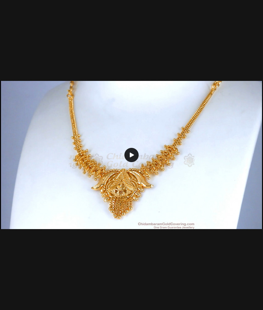 Simple One Gram Gold Calcutta Necklace Shop Online NCKN2838