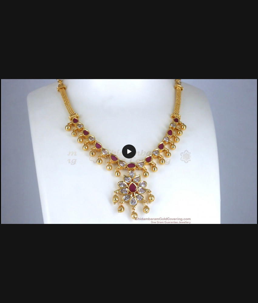 Premium Kemp Stone Gold Necklace Shop Online NCKN2854