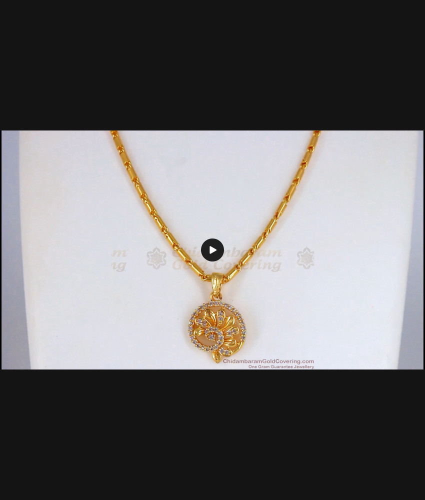 Fashionable Gold Designs Diamond Pendant Chain Collections SMDR606