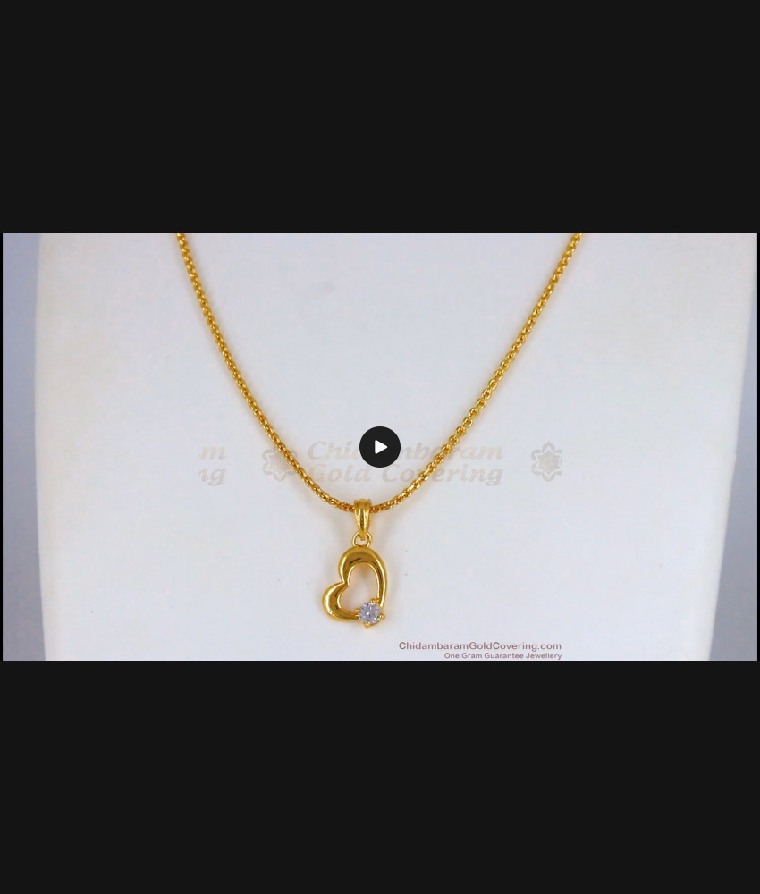 Valentine Small Heart Short Chain Diamond Pendant Collections Online Shopping SMDR616