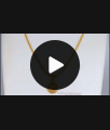 Stunning 1 Gram Gold Pendant Chain Model Short Chain For Ladies SMDR620