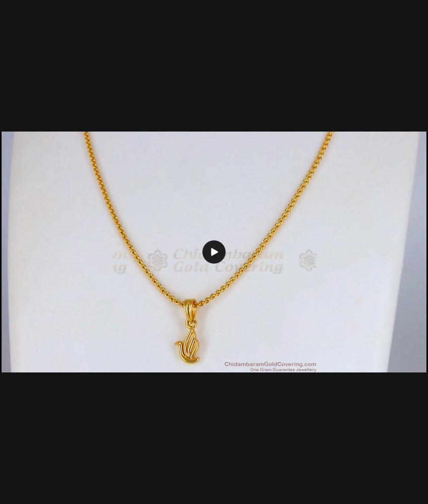 Cute Swan Bird Pendant Gold Chain Model Short Chain For Daily Use SMDR623