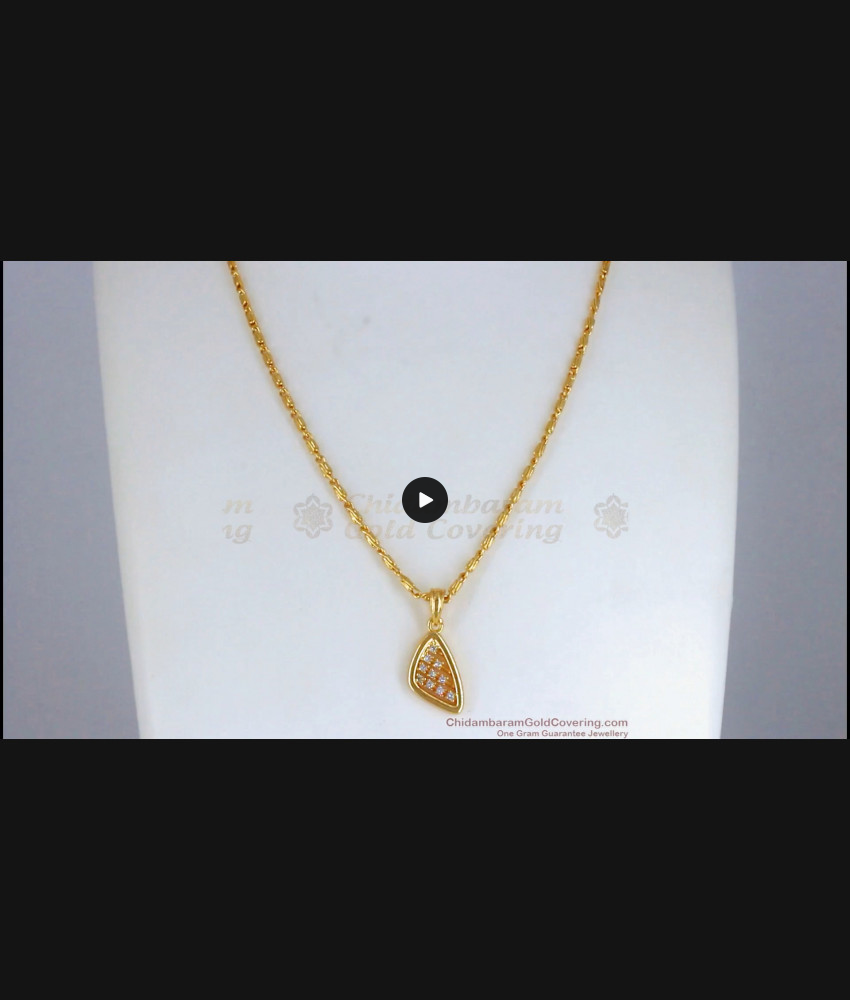 Atlantis Design Mini Pendant Gold Plated Chain SMDR763