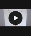 Stylish Gold Plated Diamond Stone Gold Pendant Chain SMDR768