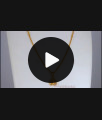 Lovable Full Diamond Stone Heart Shaped Gold Pendant Chain SMDR771 Lovable Full Diamond Stone Heart Shaped Gold Pendant Chain SMDR771