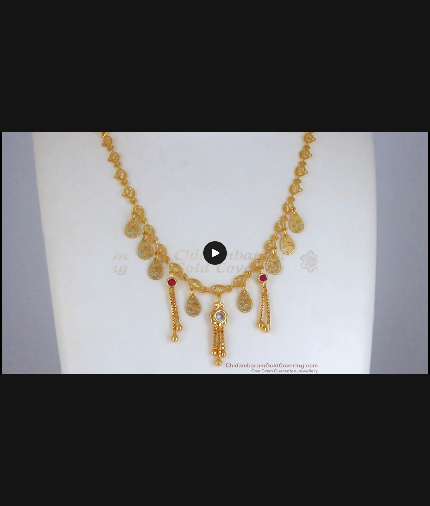Lovely One Gram Gold Dollar Hanging Kemp Stones SMDR776 Lovely One Gram Gold Dollar Hanging Kemp Stones SMDR776