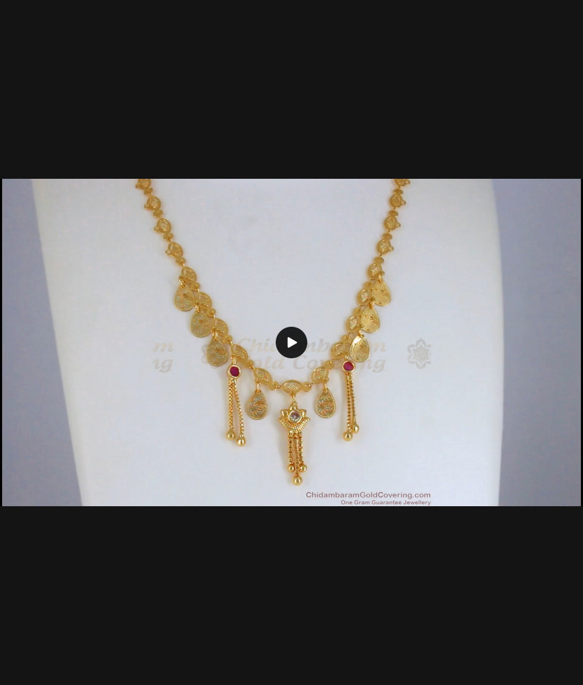 Stylish Hanging Beads Gold Plated Small Dollar Chain SMDR777 Stylish Hanging Beads Gold Plated Small Dollar Chain SMDR777