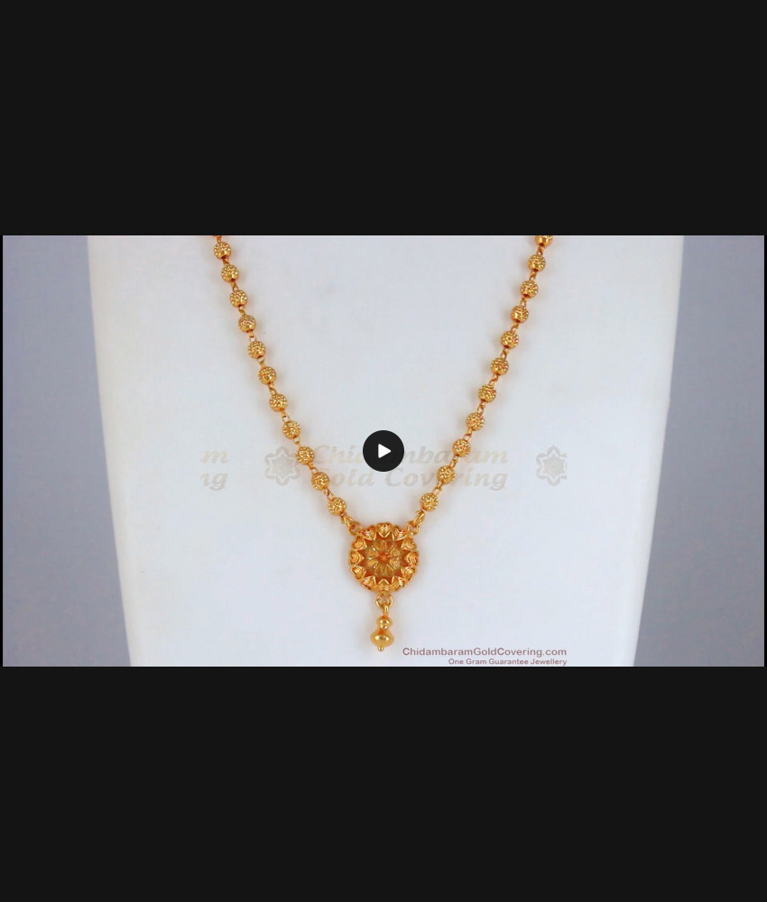 24K Gold Plated Dollar Chain Flower Design SMDR785