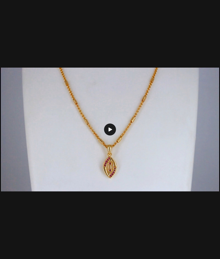 Trendy Real Gold Look Pendant Chain Shop Online SMDR809