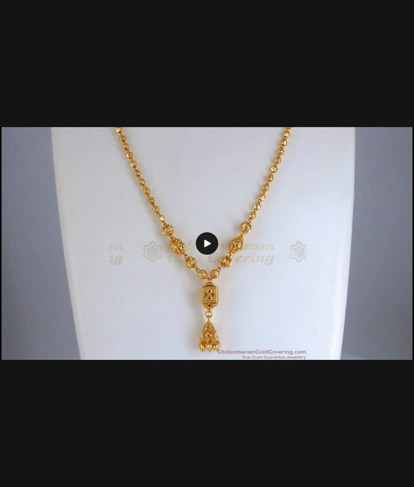 1 Gram Gold Plated Single Line Mangalsutra Traditional Wear SMDR847