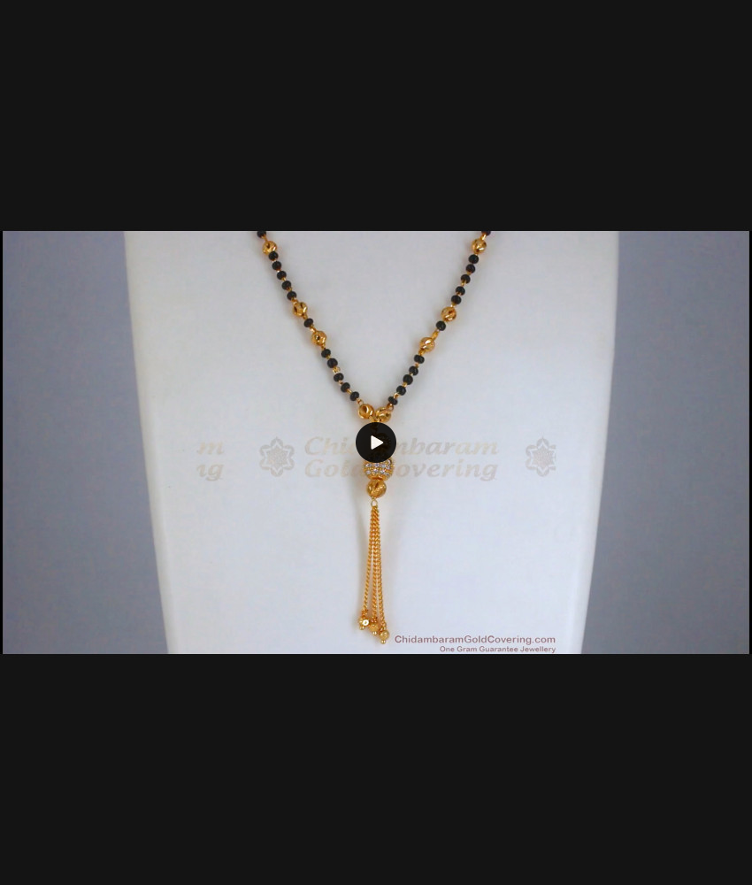 Latest Single Line Gold Mangalsutra Designs Shop Online SMDR852